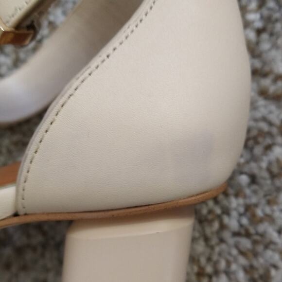 Franco Sarto Lusso Yaro Sandals Natural Ankle Strap Size 8.5M - Picture 8 of 12